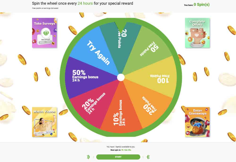 lootup spin the wheel